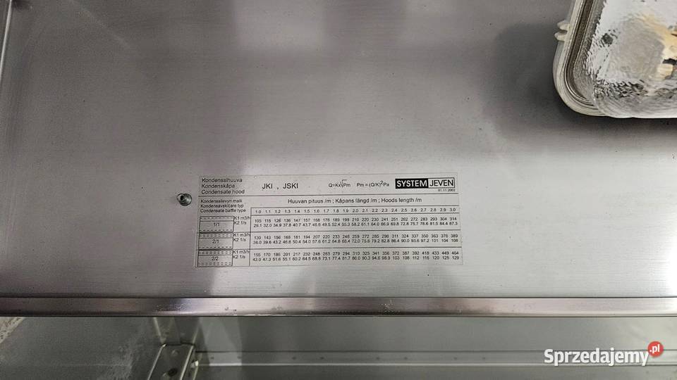 Jeven JSKI wyciągowynawiewny KONDENSACYJNY Gastronomia