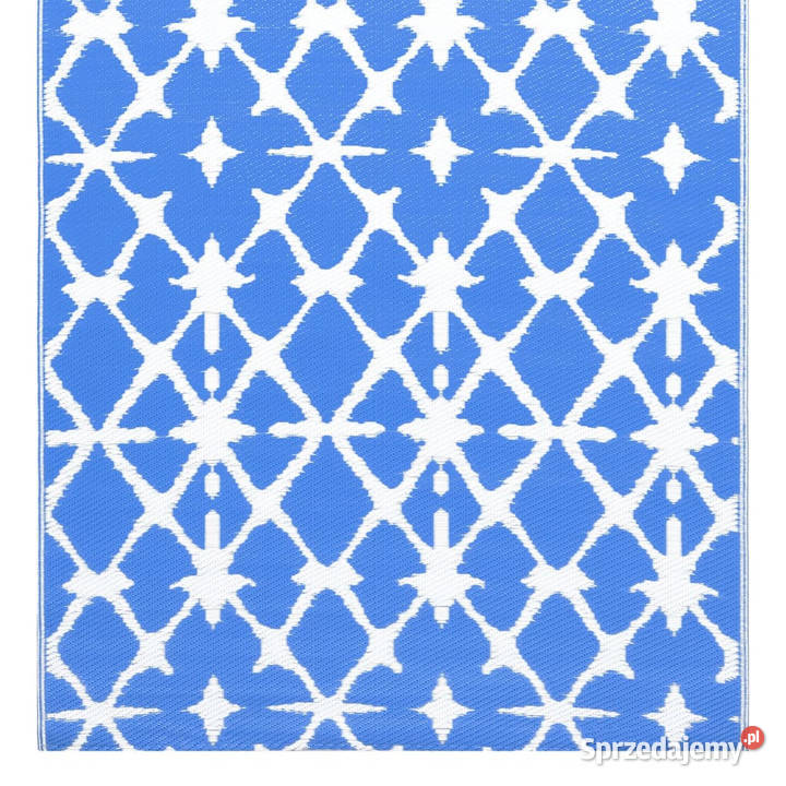 Dywan na zewnątrz niebieskobiały 190x290 PP Warszawa sprzedam