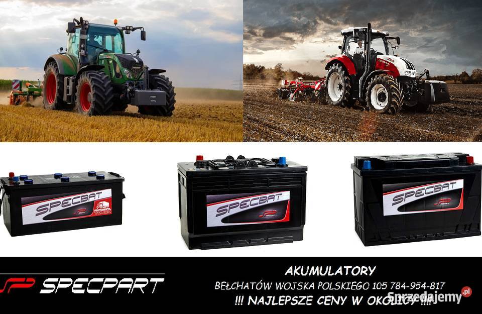 Akumulator SPECBAT AGRO 6V 195Ah 1000A EN LEWY Radomsko