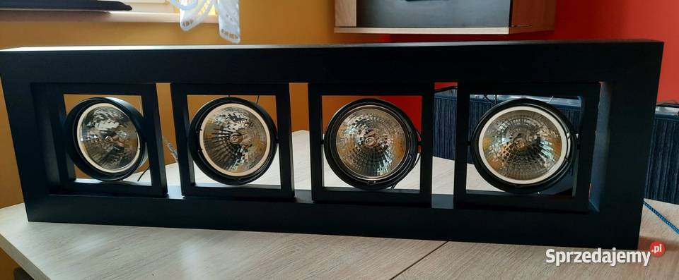 Lampa Lira reflektory czarny Dom i Ogród Żodyń sprzedam