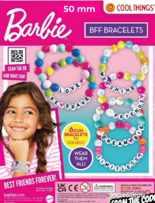 Zasyp do automatów BARBIE BFF BRACELETS 50mm 100 3 lata+ Poznań