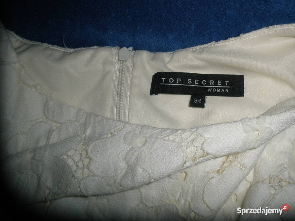 Sukienka biała koronkowa Top Secret małopolskie Kraków sprzedam