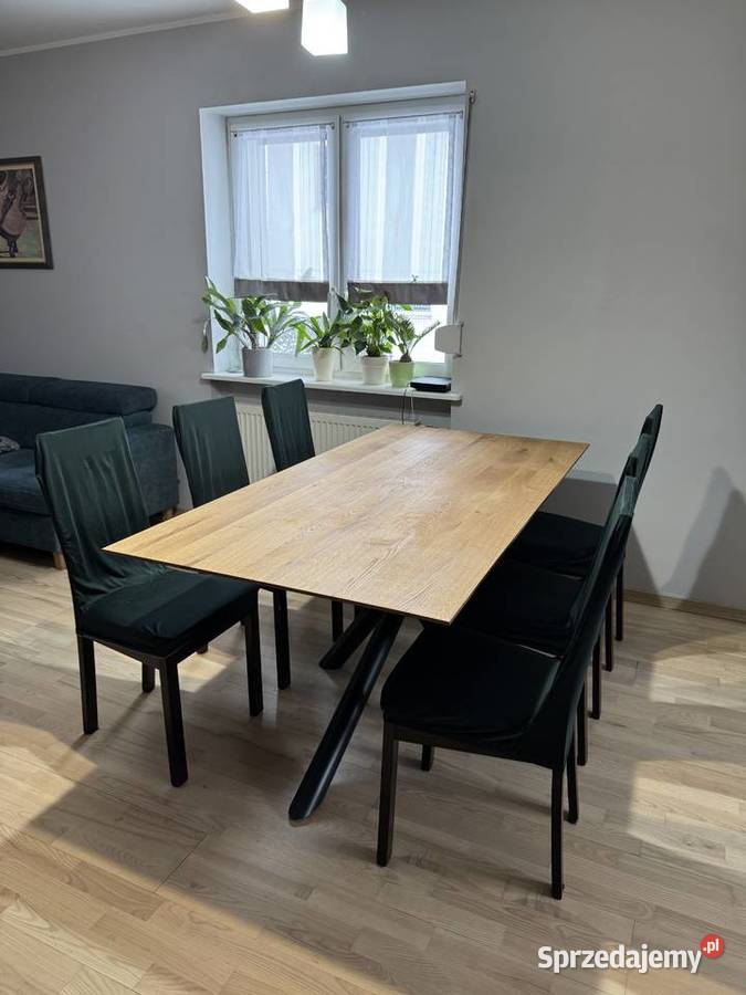 Stół dębowy pająk 90x180230280 90cm wielkopolskie Szamotuły