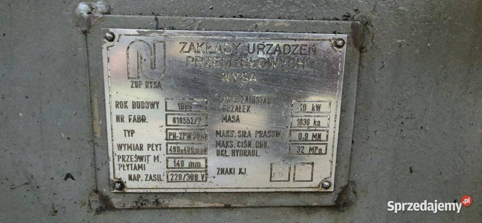 PRASA HYDRAULICZNA PH2PW90 ic śląskie Bielsko-Biała
