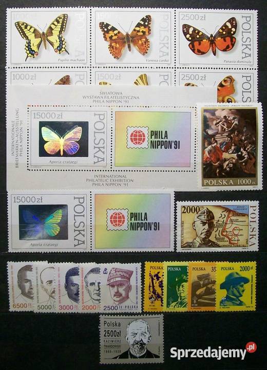 Znaczki polskie 1991 IV kwartał łódzkie Leźnica Wielka