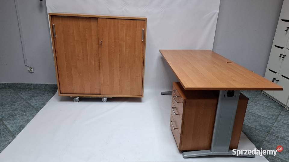 Zestaw mebli Wuteh olcha biurko 160x80 kontener Biuro Poznań