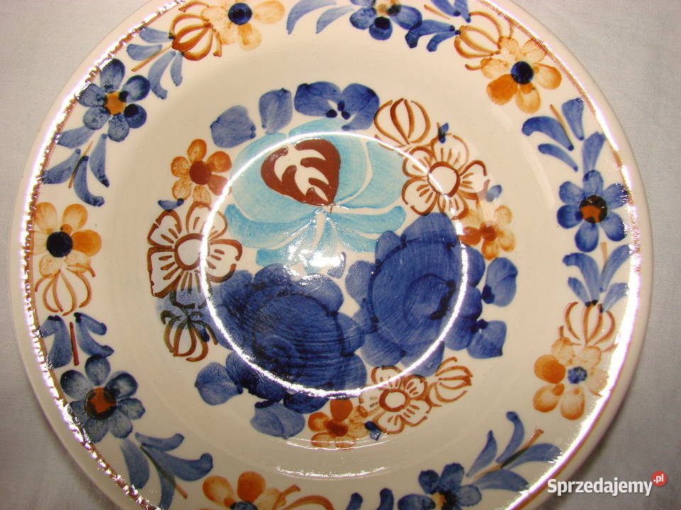 Włocławek fajansowy talerzyk PRL Pruszcz Gdański