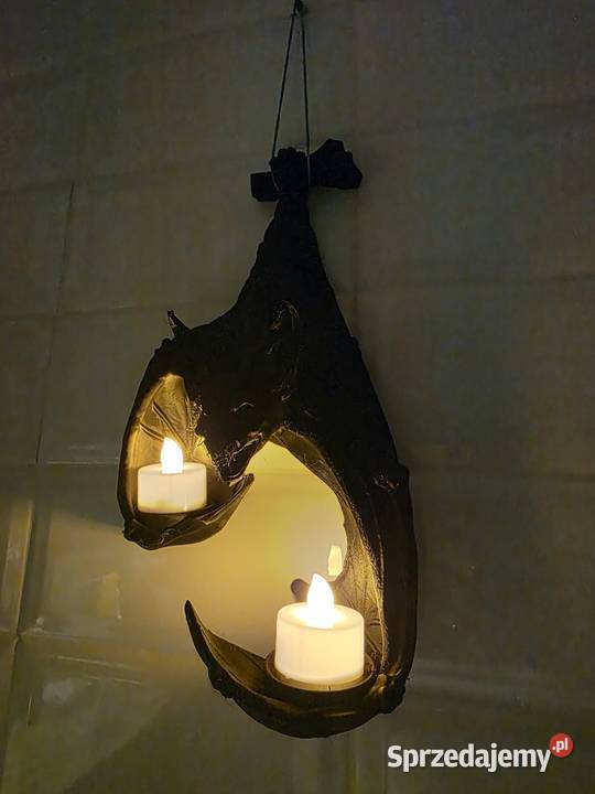 Wiszący Nietoperz Lampion Ghota Halloween Gorzuchowo