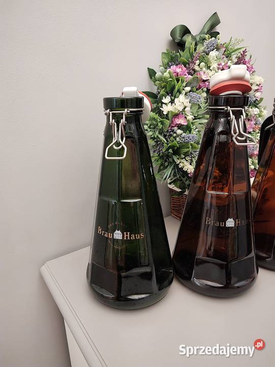 Butelki szklane duże zamykane korkiem do dolnośląskie Legnica sprzedam
