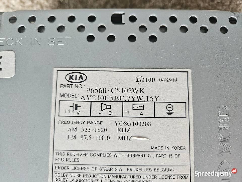 RADIO NAWIGACJA KIA SORENTO III 3 INFINITI Pozostałe Warszawa