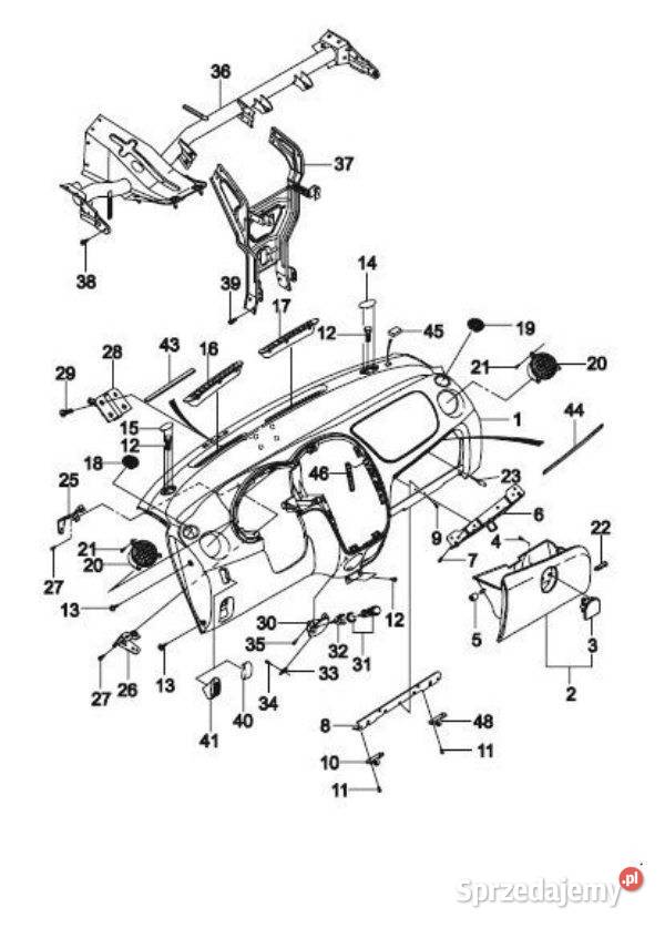 KRATKA DESKI ROZDZIELCZEJ DAEWOO MATIZ 96323974