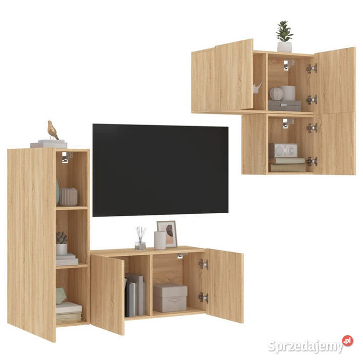 4cz zestaw mebli TV dąb sonoma materiał Warszawa