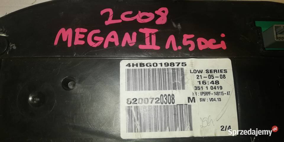 licznik zegary 8200720308 Renault Megane 2 lift Piotrków Trybunalski