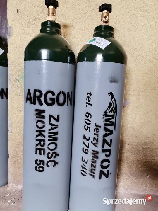 Gazy techniczne tlen acetylen mix argon azot CO2 Mokre