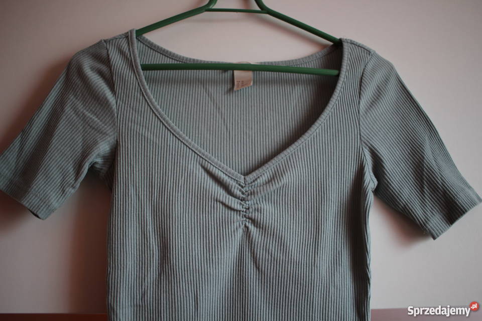 Miętowa koszulka tshirt hm xs 34 s 36 top Topy i koszulki Toruń