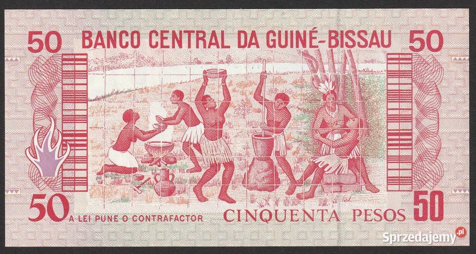 GWINEA BISSAU 50 PESOS 1990 UNC Łódź