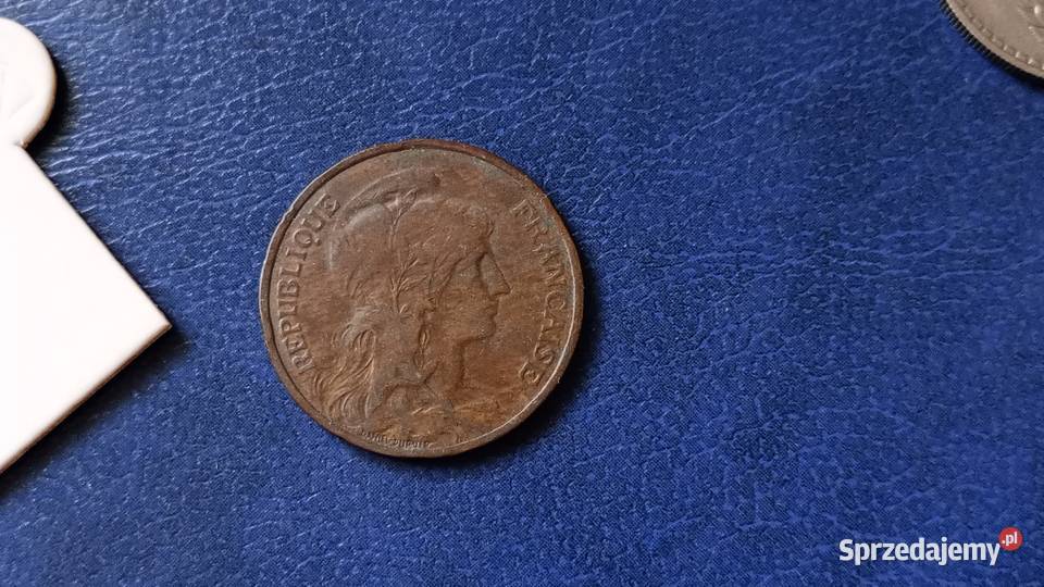 Stare monety 5 centym 1912 Francja podkarpackie Lesko sprzedam