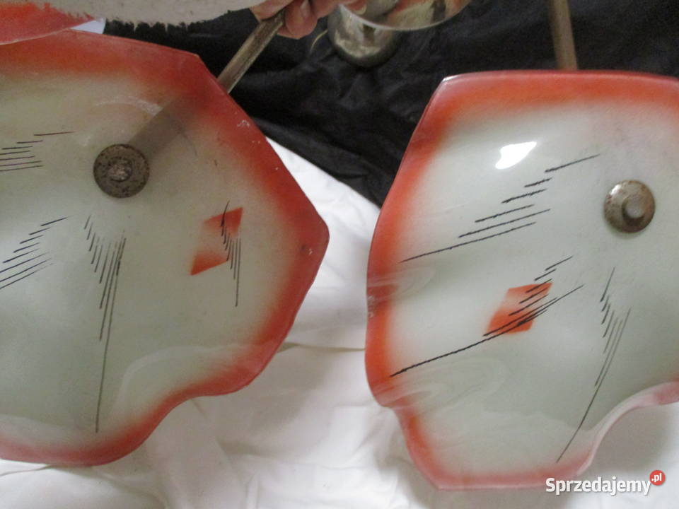 Żyrandol Chrom Szklane Klosze Liście lata 60 PRL Pozostałe Nieporęt sprzedam