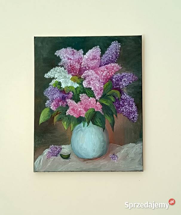 Obraz olejny Bzy fioletowy Lublin