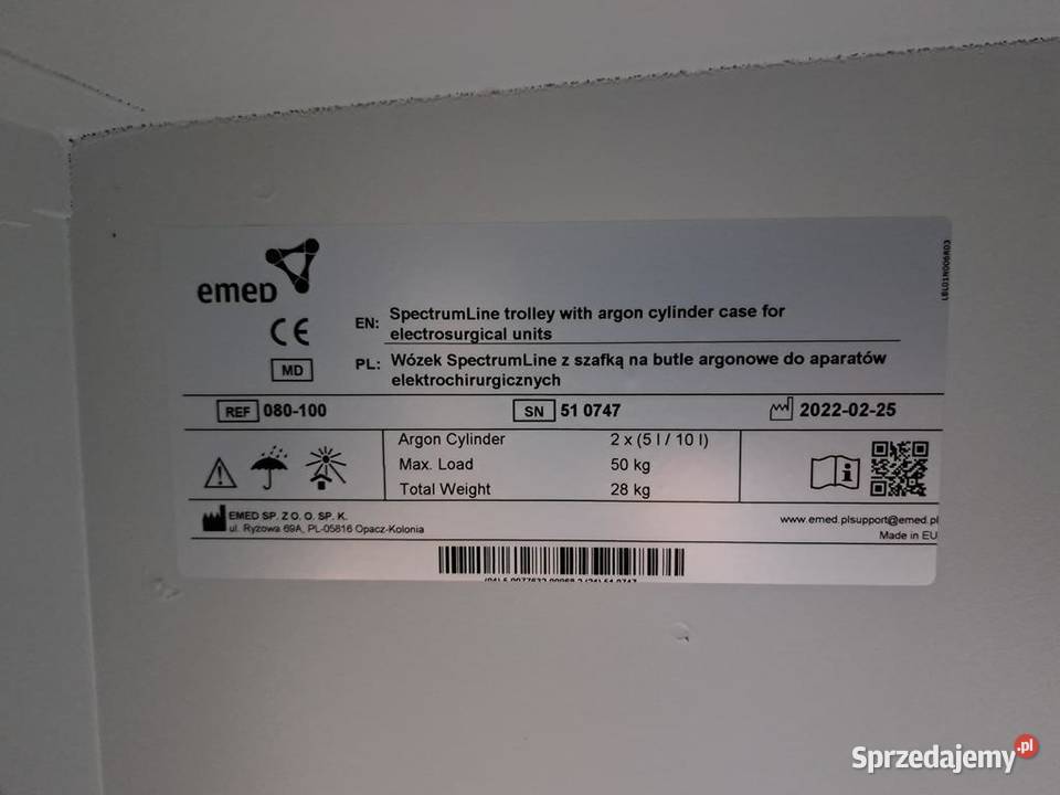 EMED ARGO PLASMA 2022 333kHz plazma argonowa Warszawa