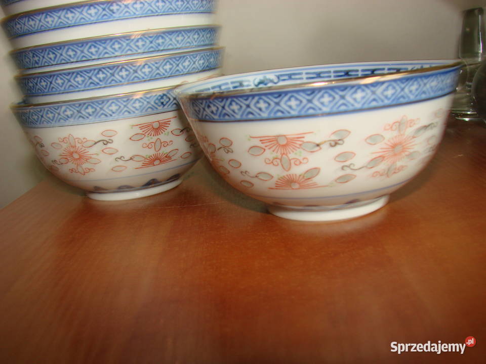 chińska ryżowa porcelana miseczka Antyki, Sztuka, Kolekcje Pruszcz Gdański