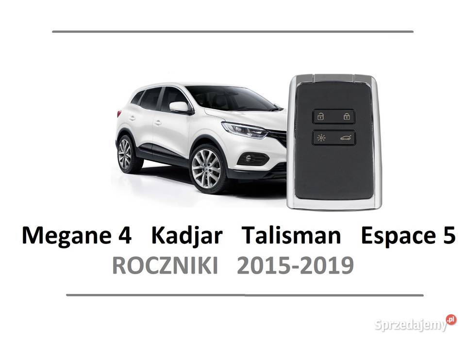 Karta z kodowaniem Renault Megane 4 Talisman Układ elektryczny mazowieckie Warszawa