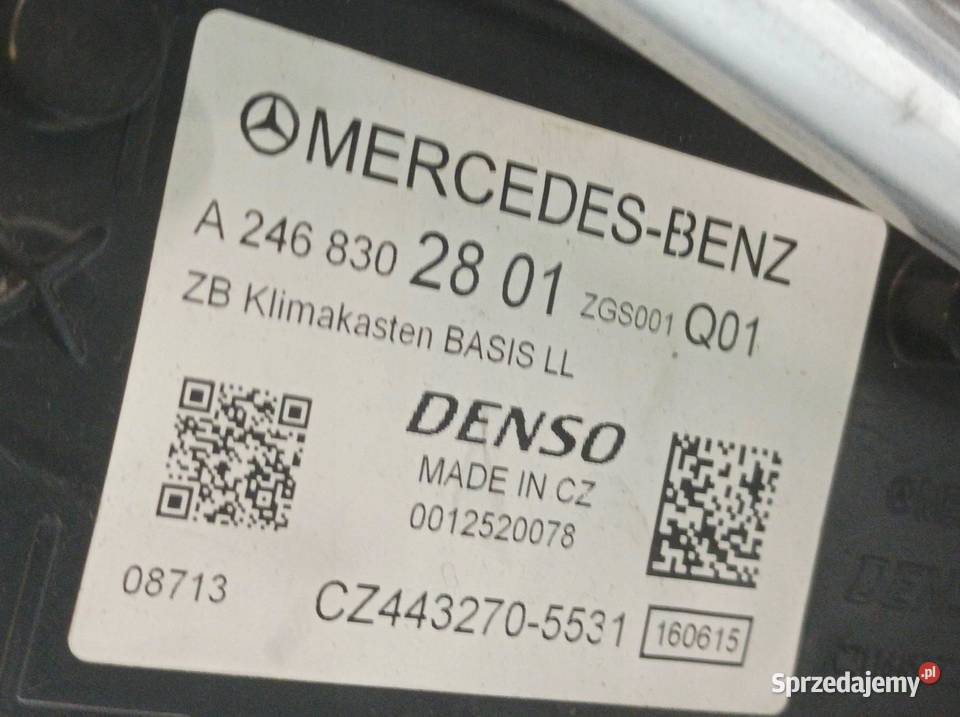 NAGRZEWNICA W2469061601 MercedesBenz CLAklasa I Nagrzewnice sprzedam