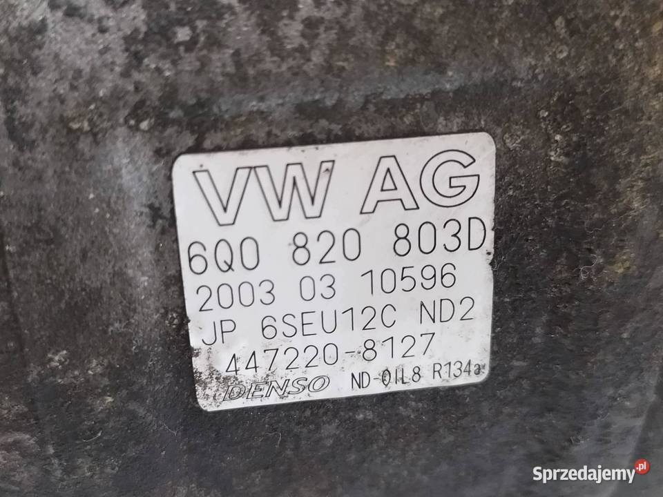 SPRĘŻARKA KLIMATYZACJI 6Q0820803D 19 TDI Skoda sprzedam