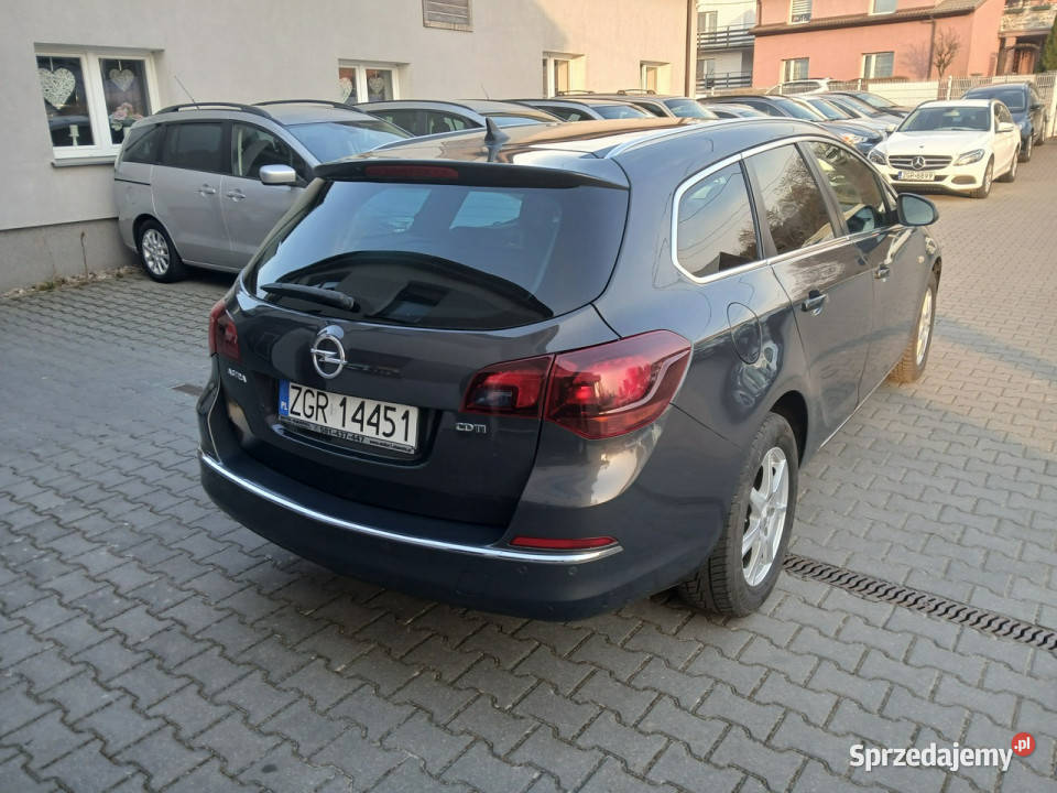 Opel Astra 16 CTDI alufelgi klimatronik navi szary Opel Gryfino