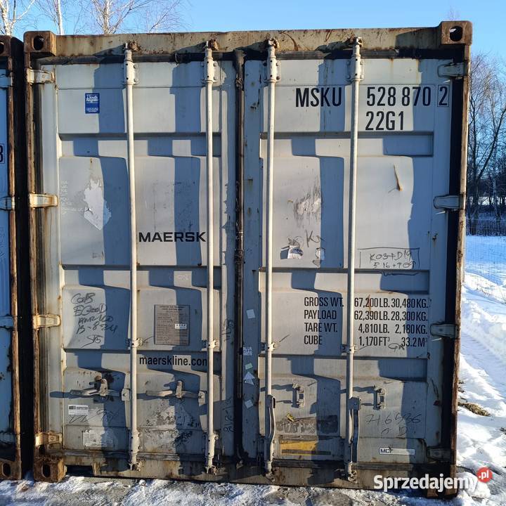 Kontener morski magazynowy używany 20DC Biznes i Przemysł podkarpackie sprzedam