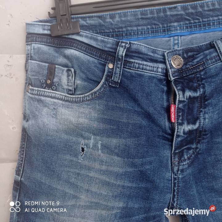 Dsquared2 jeansy W32 L 34 niebieskie Odzież codzienna Lubartów
