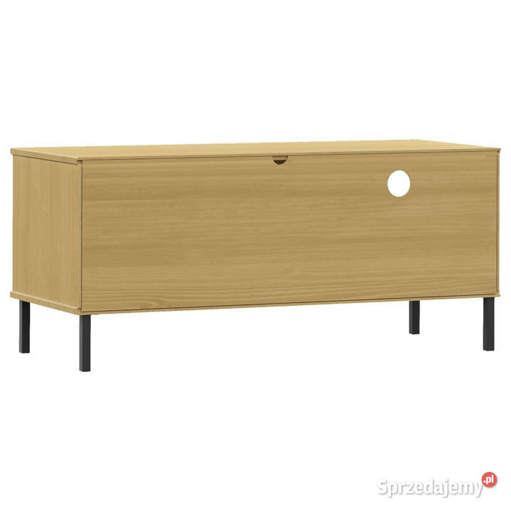 Szafka pod TV OSLO metalowe nóżki brązowa Warszawa