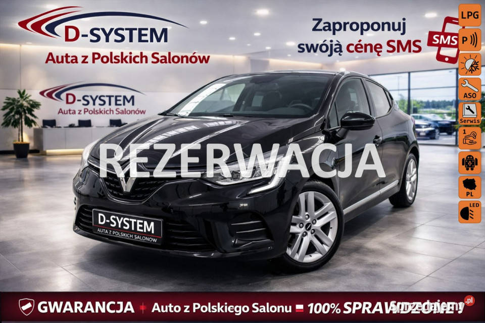 Renault Clio 2021 Salon Polska 1Właściciel LPG podlaskie Białystok