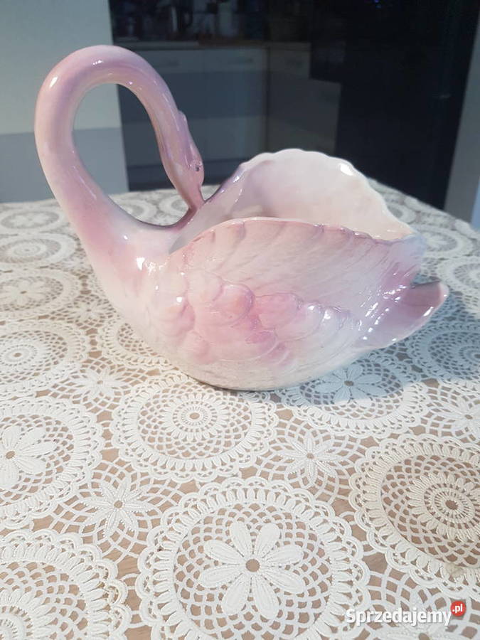 Łabędź z porcelany Wola Podłężna