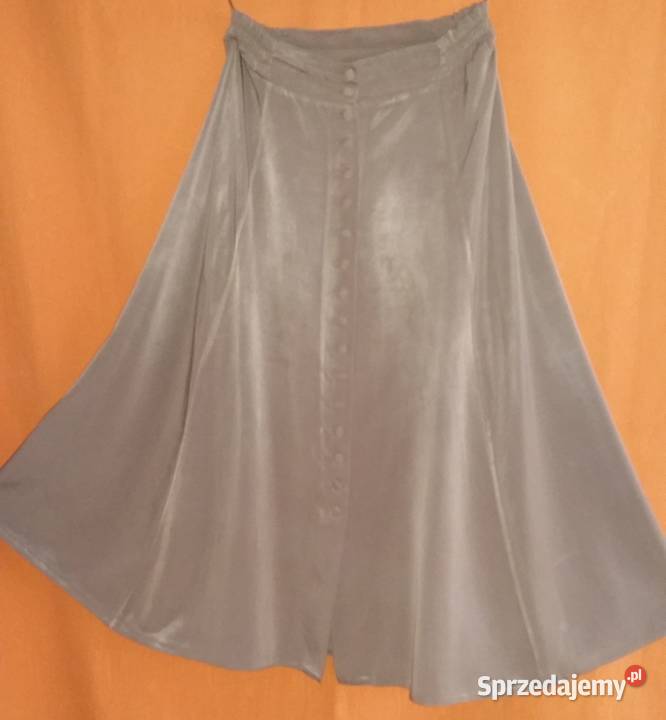 Spódniczka midi rozkloszowanacała rozpinanaM Łódź