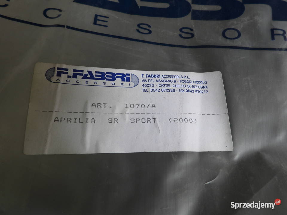 SZYBA OWIEWKA FABBRI APRILIA SR SPORT 2000