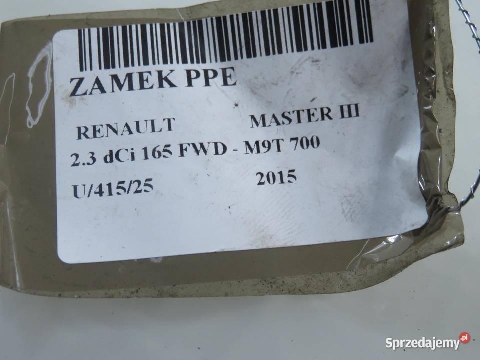 ZAMEK PRAWY PRZEDNI RENAULT MASTER III osobowe