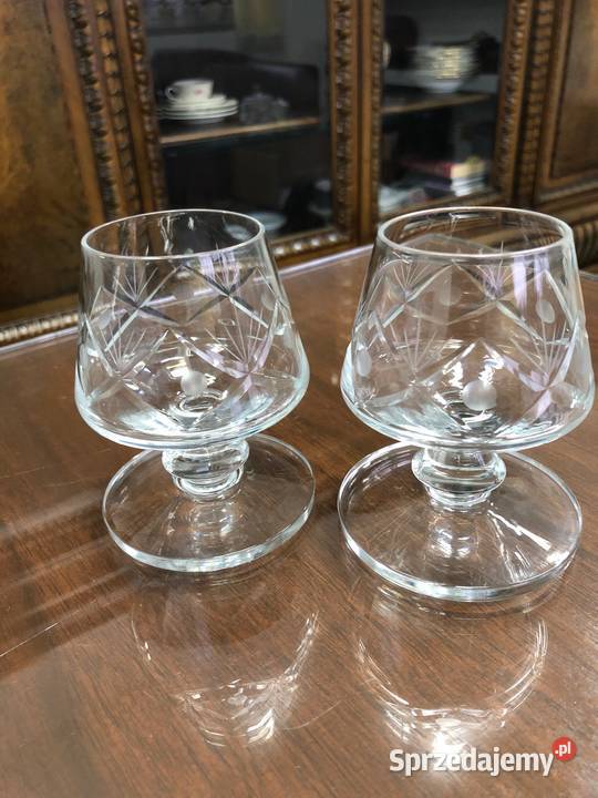 Kieliszki do koniaku kryształ PRL Ząbki sprzedam