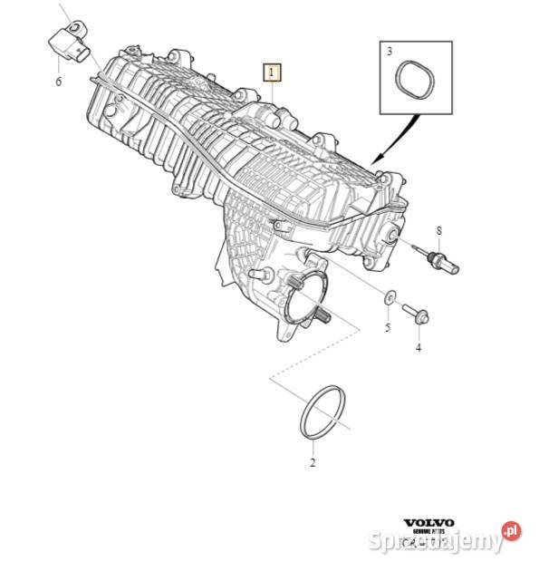 VOLVO S60 V60 S90 V90 XC60 XC90 II kolektor Gadgety motoryzacyjne