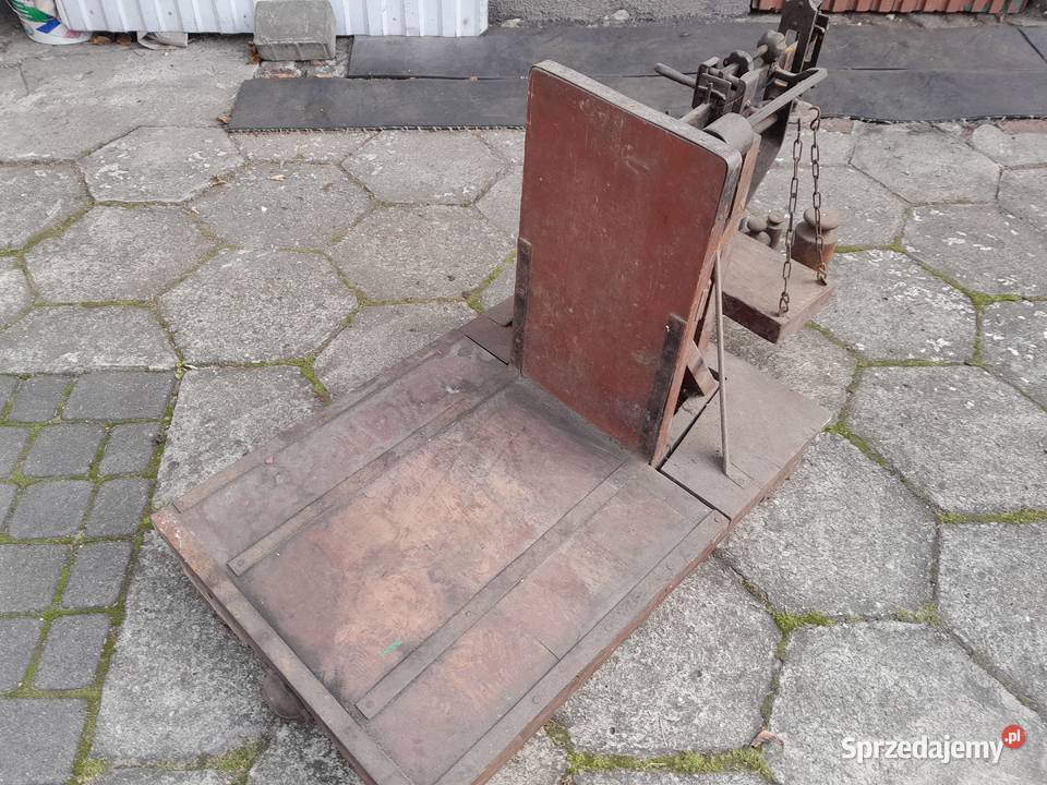 Stara waga dziesiętna towarowa sprawna zestaw Dąbrowa Górnicza sprzedam