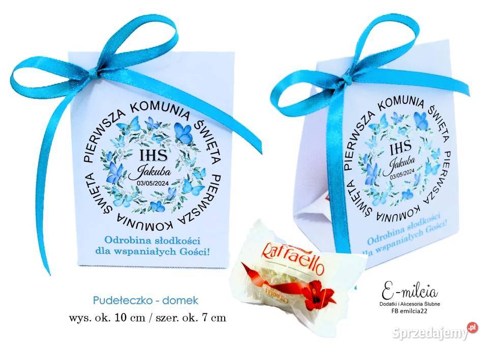 PODZIĘKOWANIE GOŚCI Domek z Raffaello Komunia Zielona Góra