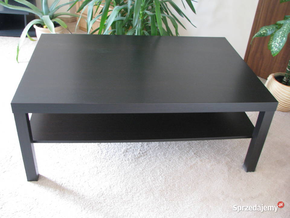 Stolik kawowy Ikea Lack ława czarny brąz 118 x 78cm Stoliki kawowe i ławy