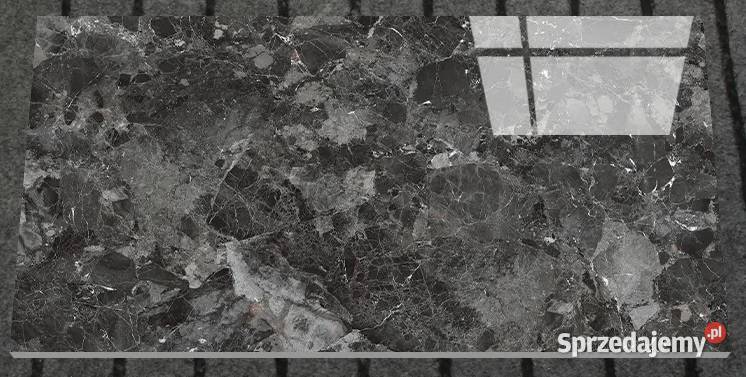 Ciemny gres polerowany 120x60 gatII BETON Wysoki