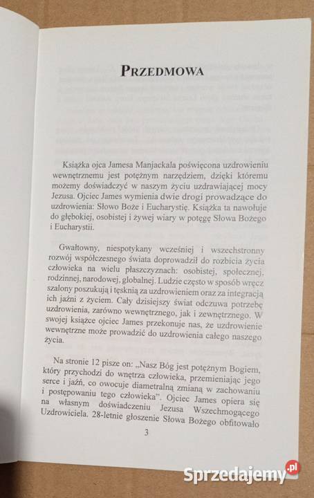 Uzdrawianie wewnętrzne ku nowemu życiu O James religioznawstwo, nauki teologiczne Poznań sprzedam