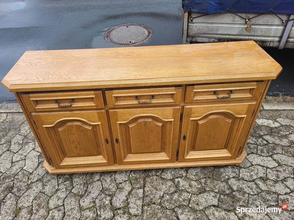 Komoda dębowa z szufladami komoda pod telewizor Sypniewo