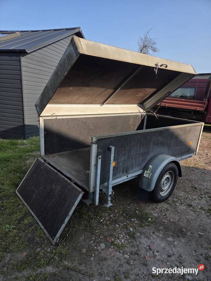 Przyczepa box zamykana trebbiner jednoosiowa Lubsko
