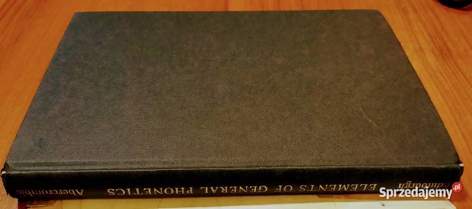 Elements of general phonetics David Abercrombie Gdańsk sprzedam