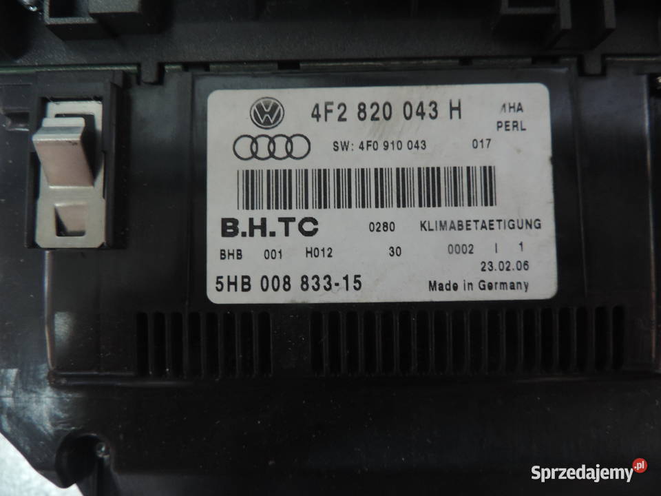 PANEL KLIMATRONIK AUDI A6 C6 4F2820043H Nowy Sącz