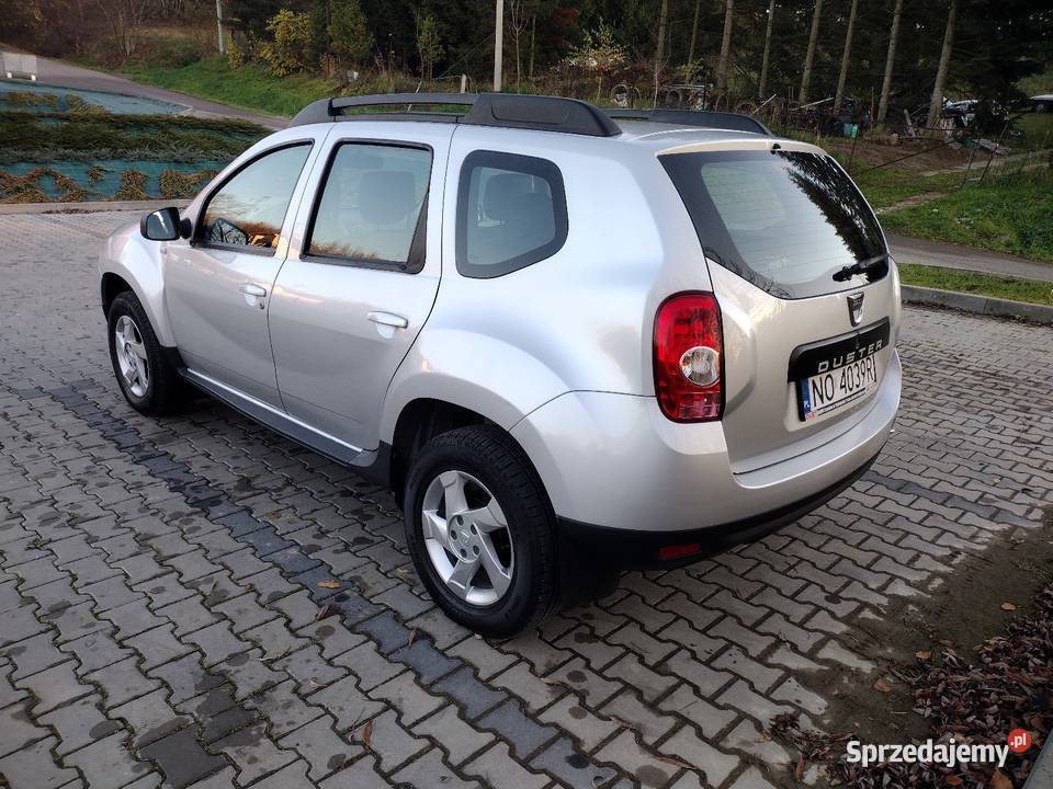 Dacia Duster 16 4X4 Salon Polska 2013r srebrny podkarpackie Rzeszów sprzedam