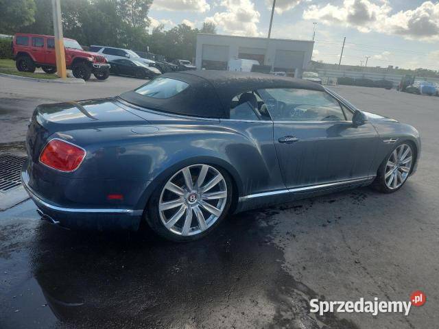 BENTLEY CONTINENTAL GTC V8 produkcji 2016 z USA uszkodzony Warszawa